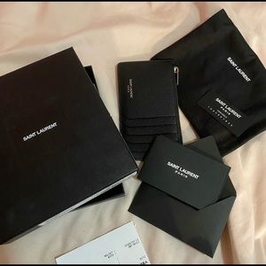 Authentic YSL card holder
